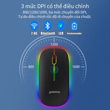 Bàn phím Bluetooth GOOJODOQ có đèn nền LED cho iPad, Android - Giá chỉ 82.799 VND