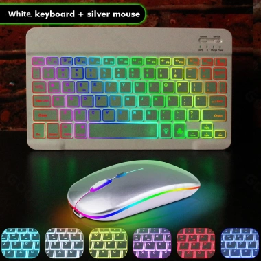 Bàn phím Bluetooth GOOJODOQ có đèn nền LED cho iPad, Android - Giá chỉ 82.799 VND