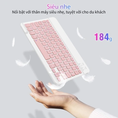 Bàn phím Bluetooth Goojodoq Gen 2 10 inch 3 trong 1 - Chuột nhẹ không dây dùng cho iPad Samsung Xiaomi - Giá chỉ 139k