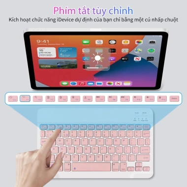 Bàn phím Bluetooth Goojodoq Gen 2 10 inch 3 trong 1 - Chuột nhẹ không dây dùng cho iPad Samsung Xiaomi - Giá chỉ 139k