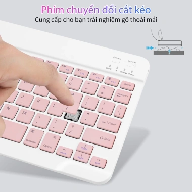 Bàn phím Bluetooth Goojodoq Gen 2 10 inch 3 trong 1 - Chuột nhẹ không dây dùng cho iPad Samsung Xiaomi - Giá chỉ 139k