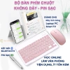 Bàn phím Bluetooth hồng nhẹ + chuột không dây di động cho iPad, Android, Laptop Samsung, Xiaomi - Giá 139.000 VND