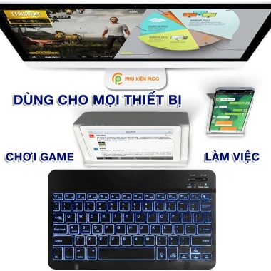 Bàn phím Bluetooth hồng nhẹ + chuột không dây di động cho iPad, Android, Laptop Samsung, Xiaomi - Giá 139.000 VND