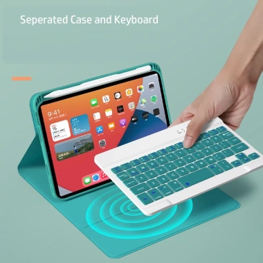 Bàn phím Bluetooth iPad Mini 6 & Pro – Vỏ tích hợp khe cắm bút, giảm còn 320.000₫