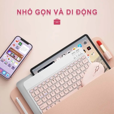 Bàn phím Bluetooth JBLue 10 inch + Chuột không dây iPad, điện thoại, laptop, 69k