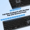 Bàn phím Bluetooth Jomaa RGB không dây, kích thước đầy đủ, sạc lại, đèn nền cho PC & Tablet - 694,100₫ 4