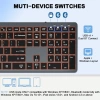 Bàn phím Bluetooth Jomaa RGB không dây, kích thước đầy đủ, sạc lại, đèn nền cho PC & Tablet - 694,100₫ 6