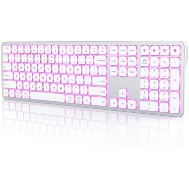 Bàn phím Bluetooth Jomaa RGB không dây, kích thước đầy đủ, sạc lại, đèn nền cho PC & Tablet - 694,100₫ 10