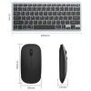 Bàn phím Bluetooth không dây 10inch + chuột 2 trong 1 V780 nhẹ cho iPhone Tablet 7