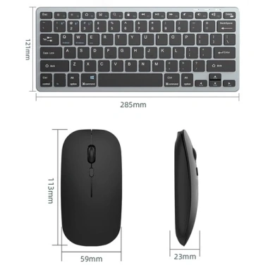 Bàn phím Bluetooth không dây 10inch + chuột 2 trong 1 V780 nhẹ cho iPhone Tablet 7