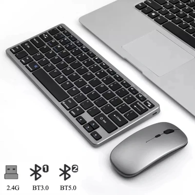 Bàn phím Bluetooth không dây 2.4G 10 inch + chuột không dây V780 Giá 280.000₫