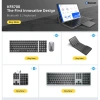 Bàn phím Bluetooth không dây 3 thiết bị - sạc lại cho điện thoại, máy tính bảng, Windows, 737k 7