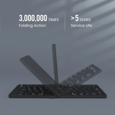 Bàn phím Bluetooth không dây 3 thiết bị - sạc lại cho điện thoại, máy tính bảng, Windows, 737k