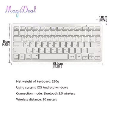 Bàn phím Bluetooth không dây 78 phím Slim Hàn Quốc – Nhẹ, giá 240.900₫ 9