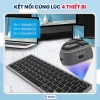 Bàn phím Bluetooth không dây BOSSTECH K580 – Kết nối 4 thiết bị, gõ êm, pin sạc, dùng cho iPhone, Tablet, Laptop, Mac 5