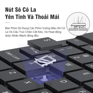 Bàn phím Bluetooth không dây + Chuột mini 10 inch, bộ đồ đa năng, giảm còn 79.000₫ 3