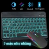 Bàn phím Bluetooth không dây LED nền, tương thích iPad Android - Giá chỉ 78.900 VND