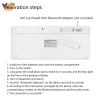 Bàn phím Bluetooth không dây Mini 78 phím Hàn Quốc - Tiết kiệm năng lượng 5