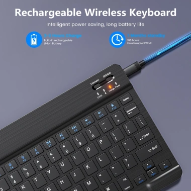 Bàn phím Bluetooth không dây mini cho Android iOS Windows 7-10 inch - Giá chỉ 184.800 VND 5 Bàn phím Bluetooth không dây mini cho Android iOS Windows 7-10 inch - Giá chỉ 184.800 VND 5