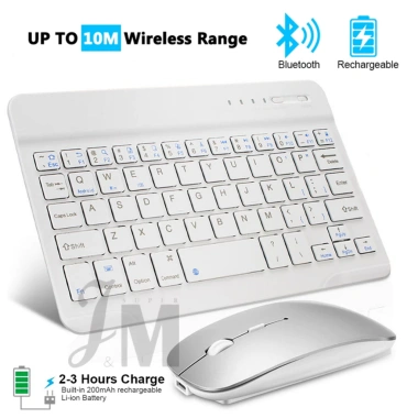 Bàn phím Bluetooth không dây mini cho Android iOS Windows 7‑10 inch, giá ưu đãi 184.800đ