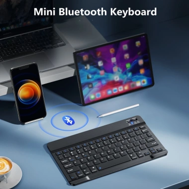 Bàn phím Bluetooth không dây mini cho Android iOS Windows 7‑10 inch, giá ưu đãi 184.800đ