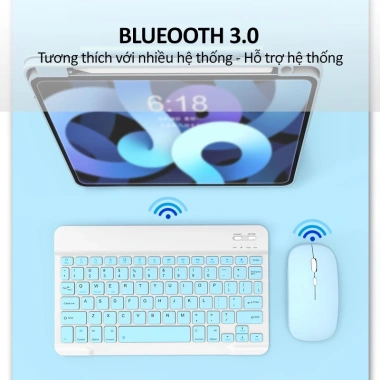 Bàn phím Bluetooth không dây Mini TechHome DT1.135 siêu mỏng, giá ưu đãi 151k