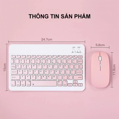 Bàn phím Bluetooth không dây Mini TechHome DT1.135 siêu mỏng, giá ưu đãi 151k