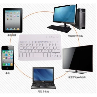 Bàn phím Bluetooth không dây mỏng giảm ồn, đa thiết bị Windows Android iOS Mac PC - 121.000₫ 2