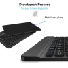 Bàn phím Bluetooth không dây NIXXOS siêu mỏng 7 màu, đèn nền, sạc lại từ tính, dễ mang cho iOS Android – Giá 221.000₫ 9