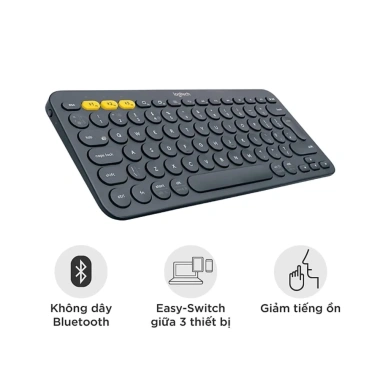 Bàn phím Bluetooth Logitech K380 Silent - Mỏng nhẹ, tương thích iPad, Laptop, MacBook - Giá 584.250 VND