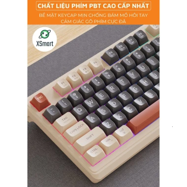 Bàn Phím Bluetooth M96 LED 7 Màu, PBT Cao Cấp, Gõ Êm, Chống Ồn, Mode, Màn Hình - Giá 549k