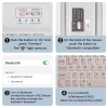Bàn phím Bluetooth Mini 5.0 + Chuột không dây – Bộ cho iPhone, iPad, Laptop, 79.000₫ 9