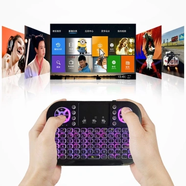 Bàn phím Bluetooth Mini A8 2.4G - Chế độ kép, cầm tay, đèn nền, touchpad, điều khiển từ xa cho Windows & Android TV - Giá ưu đãi 146.300₫