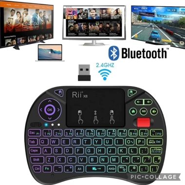 Bàn phím Bluetooth mini, chuột cảm ứng, USB WiFi, pin sạc lại, không cần mua pin, kết nối nhanh, chỉ 96.000 VND