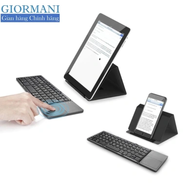 Bàn Phím Bluetooth Mini Gấp Gọn + Bàn Di Chuột AB33 GIORMANI - Giá 480.000