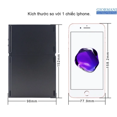 Bàn Phím Bluetooth Mini Gấp Gọn + Bàn Di Chuột AB33 GIORMANI - Giá 480.000