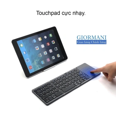 Bàn Phím Bluetooth Mini Gấp Gọn + Bàn Di Chuột AB33 GIORMANI - Giá 480.000