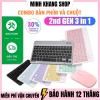 Bàn phím Bluetooth Mini không dây Bluetooth 5.0 + chuột, bộ cho điện thoại và máy tính - Giá ưu đãi 132.000₫