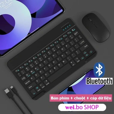 Bàn phím Bluetooth mini không dây cho Android + chuột combo, giá chỉ 75.000 VND 10 Bàn phím Bluetooth mini không dây cho Android + chuột combo, giá chỉ 75.000 VND 10