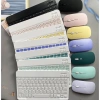 Bàn phím Bluetooth mini không dây + Chuột không dây + Lót chuột đa màu cho laptop, điện thoại, iPad - Giá 50.000