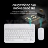 Bàn phím Bluetooth mini không dây + Chuột không dây + Lót chuột đa màu cho laptop, điện thoại, iPad - Giá 50.000 5