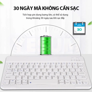 Bàn phím Bluetooth mini không dây + Chuột không dây + Lót chuột đa màu cho laptop, điện thoại, iPad - Giá 50.000 7