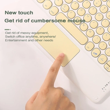 Bàn phím Bluetooth mini không dây, không gây tiếng ồn, tương thích điện thoại và máy tính bảng - Giá chỉ 173.800₫ 6