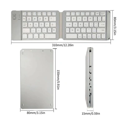 Bàn phím Bluetooth mini không dây, sạc lại cho iPhone, iPad, máy tính bảng 344.300₫