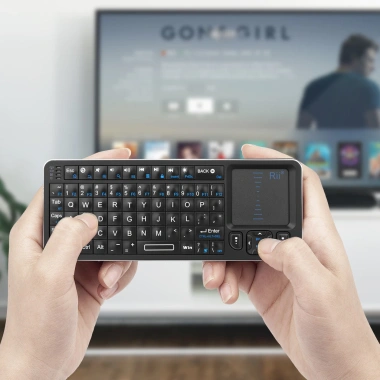Bàn phím Bluetooth Mini Rii K06 2.4GHz, đèn nền, IR Touchpad cho Android TV Box, Mac, Laptop, Windows - 709.082₫ 6
