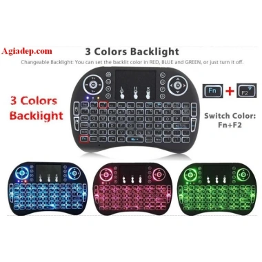 Bàn phím Bluetooth mini wireless kiêm chuột i8 pin sạc lithium - tương thích điện thoại, laptop, tablet, giá chỉ 95.000đ