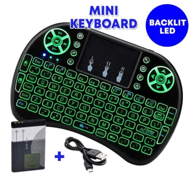 Bàn phím Bluetooth mini wireless kiêm chuột i8 pin sạc lithium - tương thích điện thoại, laptop, tablet, giá chỉ 95.000đ