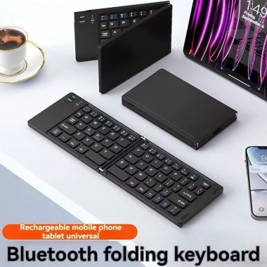 Bàn phím Bluetooth rời gấp gọn, tương thích Windows Mac iOS Android, kết nối đa thiết bị, giá 245.000₫