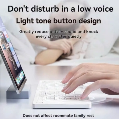 Bàn phím Bluetooth rời gấp gọn, tương thích Windows Mac iOS Android, kết nối đa thiết bị, giá 245.000₫