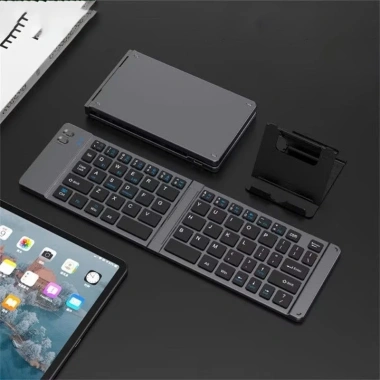 Bàn phím Bluetooth rời gấp gọn, tương thích Windows Mac iOS Android, kết nối đa thiết bị, giá 245.000₫